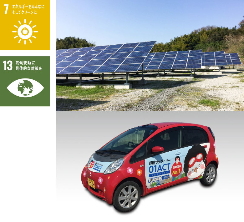 太陽光発電事業・エコカーの導入