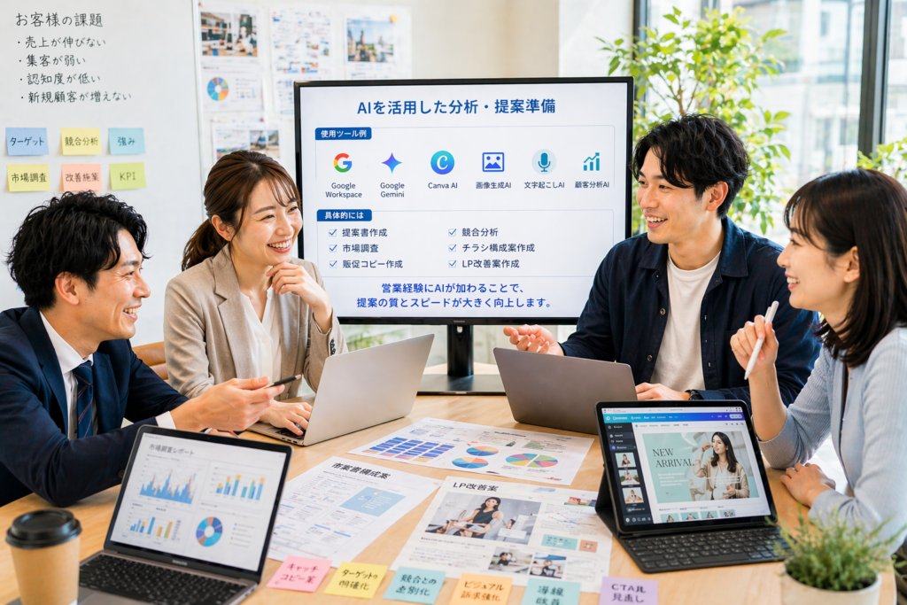 AIを活用した分析・提案準備